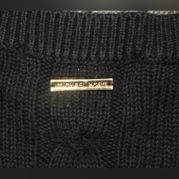 Michael Kors Oversized Cable Knit Sweater Dress - Picture 4 of 9